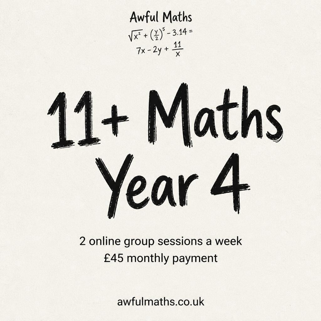 11+ Maths Year 4