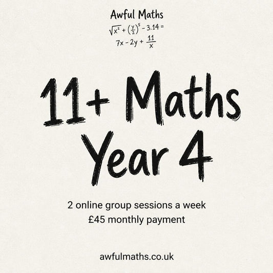 11+ Maths Year 4