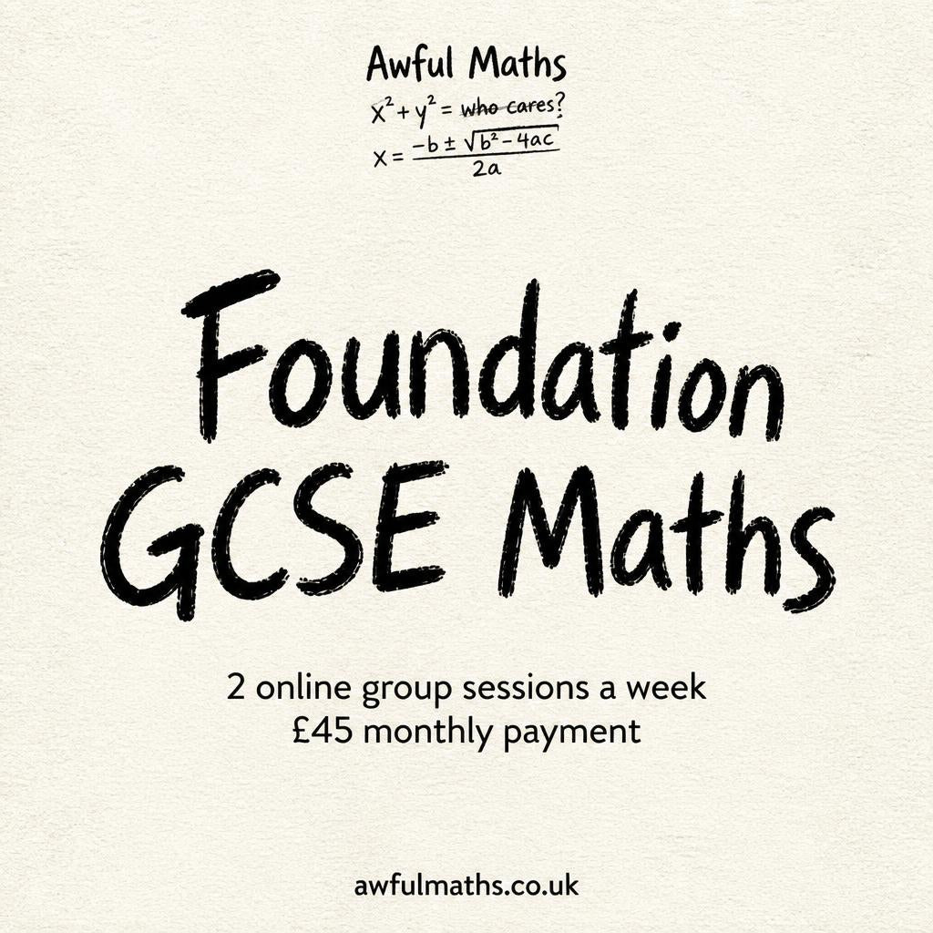 Foundation Level GCSE Maths