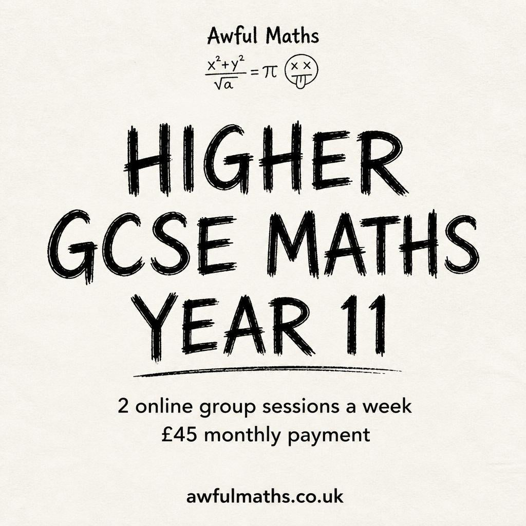 Higher Level GCSE Maths Year 11