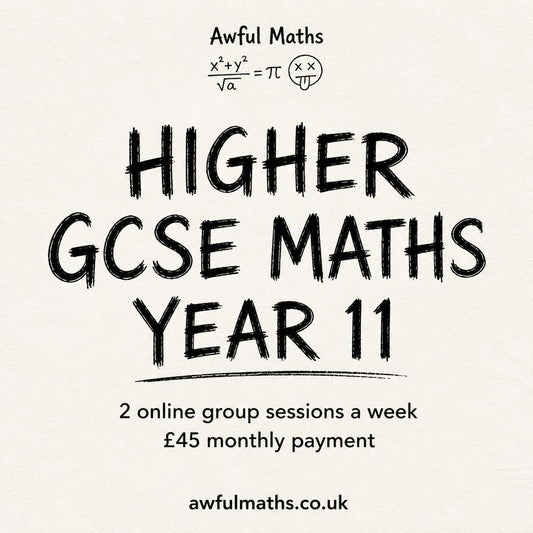 Higher Level GCSE Maths Year 11
